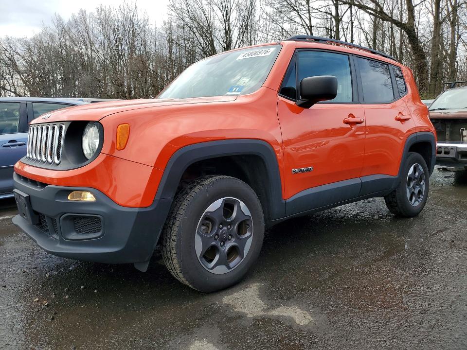 2018 Jeep Renegade VIN ZACCJBAB3JPH50770 COPART salvage auction — REAR END, Salvage Title, sold $350 on 2026-07-21 (photo 1)