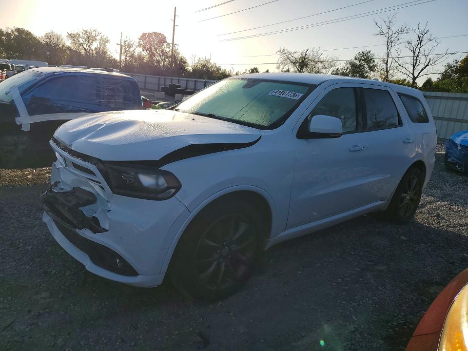 2018 Dodge Durango VIN 1C4RDHDG1JC213038 COPART salvage auction — FRONT END, Fl - Cert Of Title Slvg Rebuildable, sold $2,450 on 2026-07-06 (photo 1)