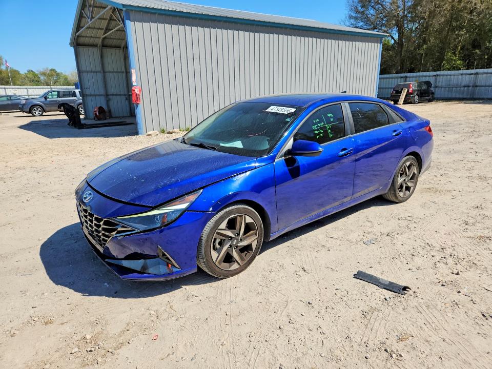 2021 Hyundai Elantra VIN 5NPLN4AG8MH023701 COPART salvage auction — FRONT END, Fl - Cert Of Title Slvg Rebuildable, sold $5,100 on 2026-07-06 (photo 1)