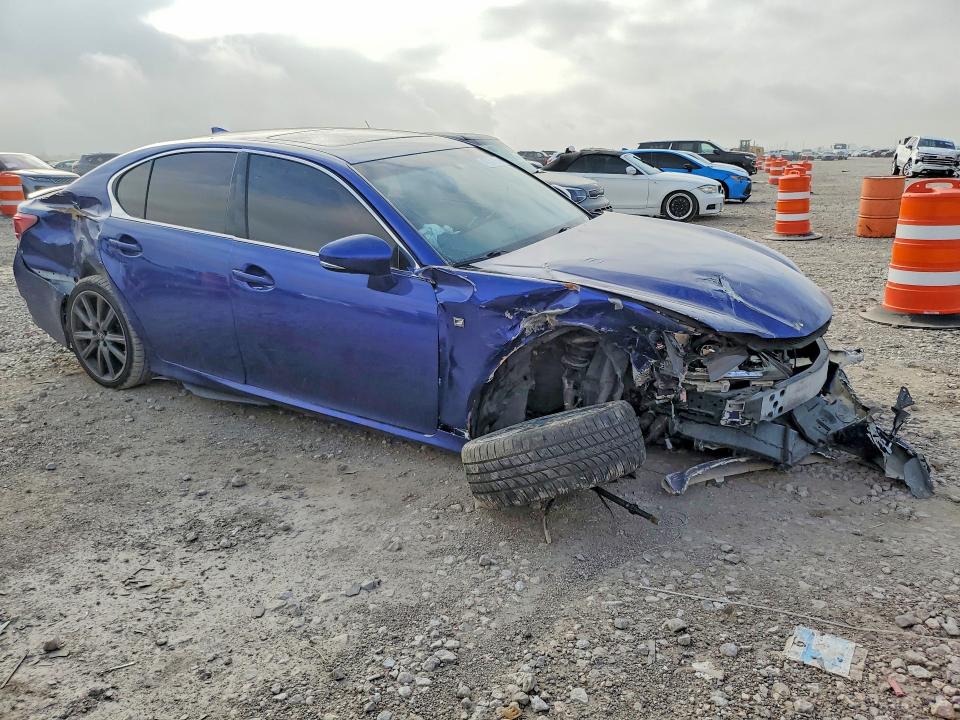 2015 Lexus Gs VIN JTHCE1BL9FA010068 COPART salvage auction — FRONT END, Tx - Salvage Vehicle Title, sold $950 on 2026-07-13 (photo 4)