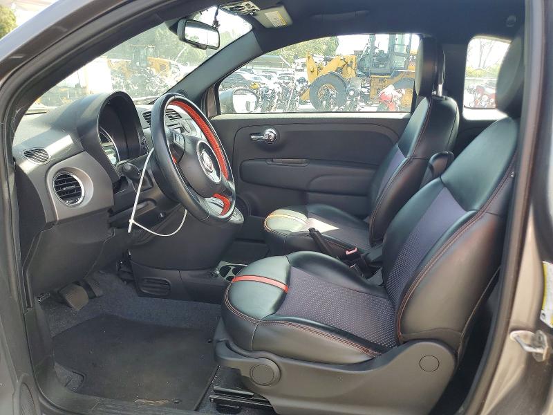 2013 Fiat 500 VIN 3C3CFFGEXDT744797 COPART salvage auction — FRONT END, CA, sold $100 on 2026-09-04 (photo 7)