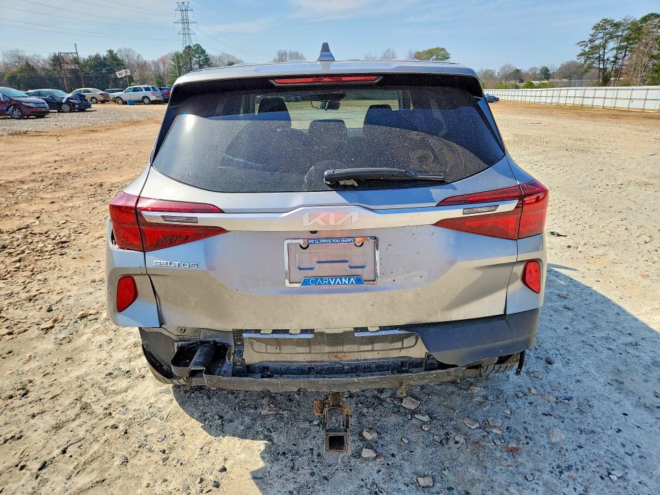 2022 Kia Seltos VIN KNDEPCAA8N7339016 COPART salvage auction — REAR END, Nc - Salvage Certificate Of Title, sold $6,100 on 2026-07-27 (photo 6)