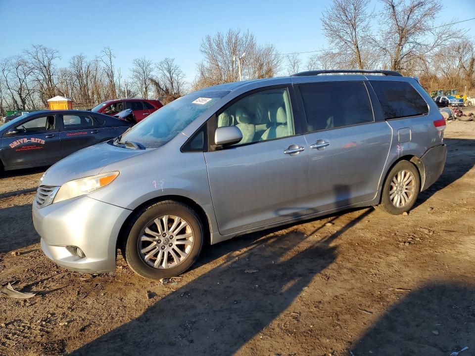 2011 Toyota Sienna VIN 5TDYK3DC2BS152204 COPART salvage auction — REAR END, Md - Cert Of Salvage > 75% Damage, sold $175 on 2026-07-16 (photo 1)