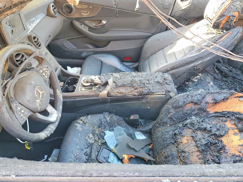 2018 Mercedes-benz C class VIN WDDWK4JB9JF617896 COPART salvage auction — BURN, CA - SALVAGE CERTIFICATE, sold $625 on 2026-07-14 (photo 7)