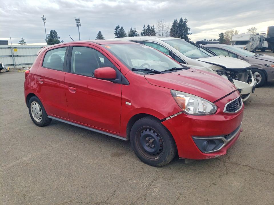 2017 Mitsubishi Mirage VIN ML32A3HJ9HH012166 COPART salvage auction — SIDE, Or - Salvage Title Certificate, sold $775 on 2026-07-20 (photo 4)