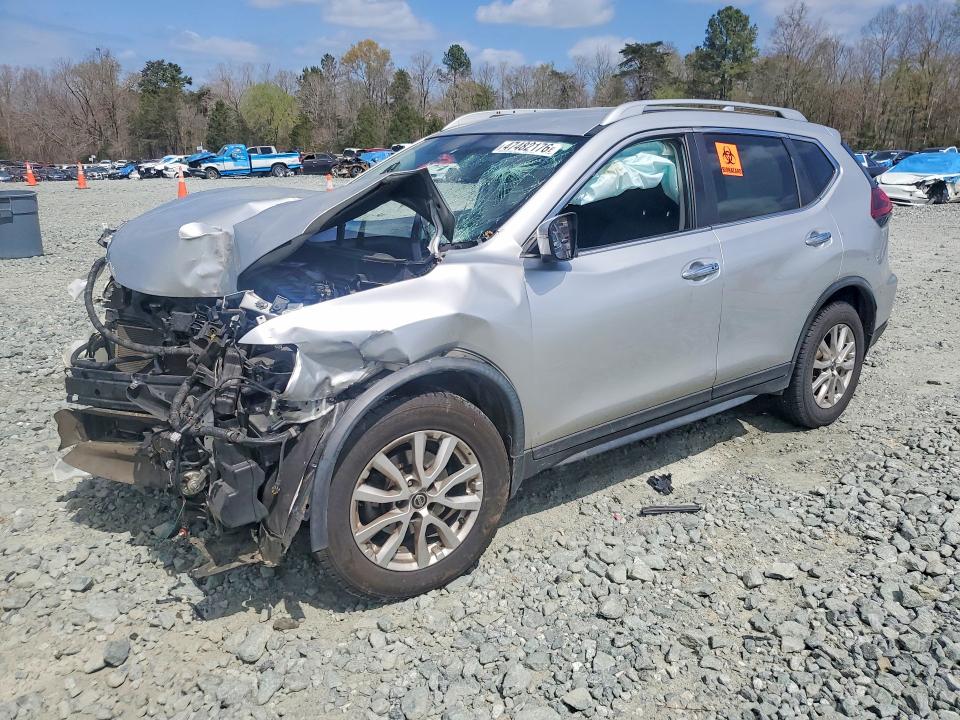 2018 Nissan Rogue VIN KNMAT2MT7JP602317 COPART salvage auction — FRONT END, Nc - Salvage Certificate Of Title, sold $375 on 2026-07-22 (photo 1)