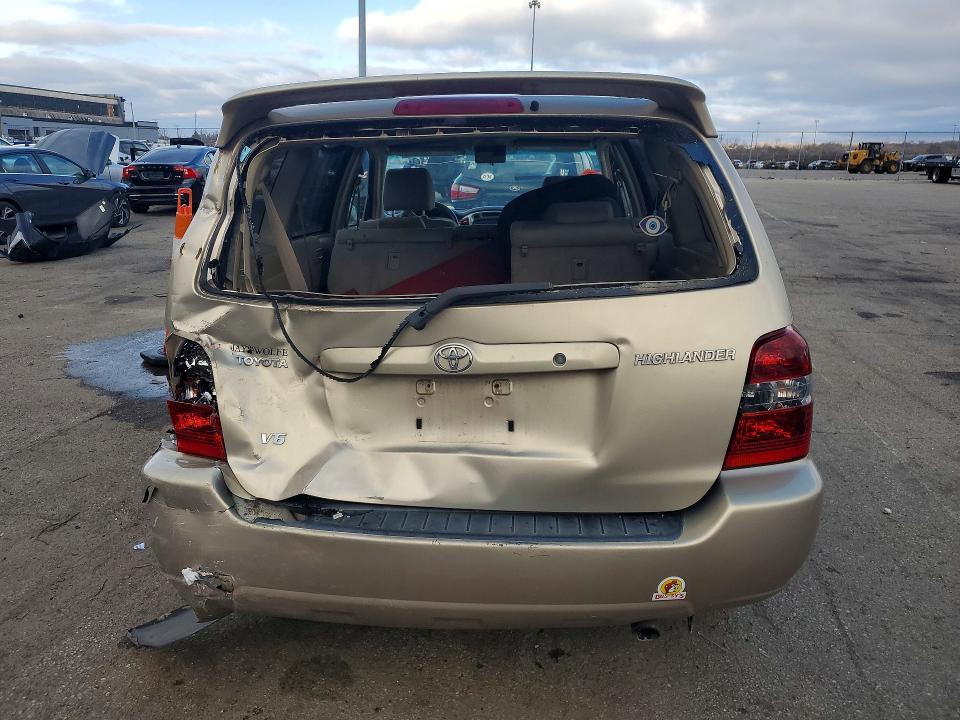 2004 Toyota Highlander VIN JTEDP21A840022121 COPART salvage auction — FRONT END, Oh - Cert Of Title-Salvage, sold $600 on 2026-07-06 (photo 6)