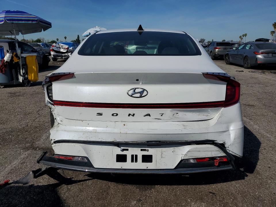 2022 Hyundai Sonata VIN 5NPEG4JAXNH143015 COPART salvage auction — Rear End, CA - SALVAGE CERTIFICATE, sold $4,550 on 2026-04-17 (photo 6)