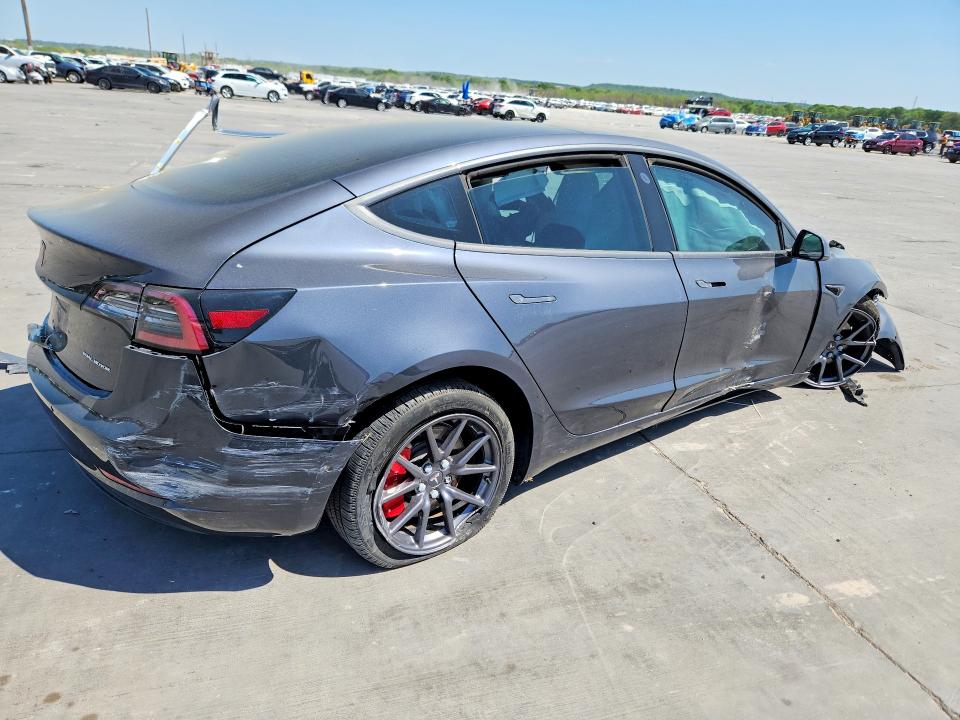 2018 Tesla Model 3 VIN 5YJ3E1EB1JF096061 COPART salvage auction — ALL OVER, Tx - Nonrepairable Title, sold $650 on 2026-07-13 (photo 3)