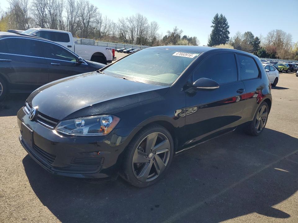 2015 Volkswagen Golf VIN 3VW817AU8FM023510 COPART salvage auction — MECHANICAL, Or - Certificate Of Title, sold $1,800 on 2026-07-08 (photo 1)