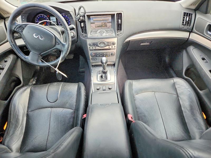 2012 Infiniti G VIN JN1DV6AR9CM862670 COPART salvage auction — SIDE, Ut - Salvage Certificate, sold $775 on 2026-07-08 (photo 8)