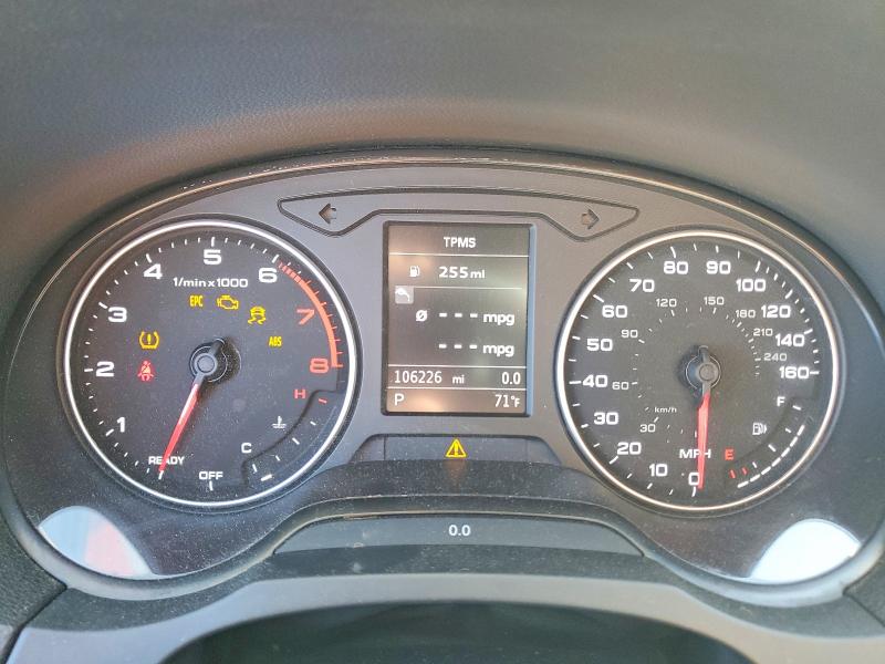 2016 Audi A3 VIN WAUA7GFFXG1040205 COPART salvage auction — FRONT END, Ca - Salvage Certificate, sold $1,150 on 2026-07-02 (photo 9)