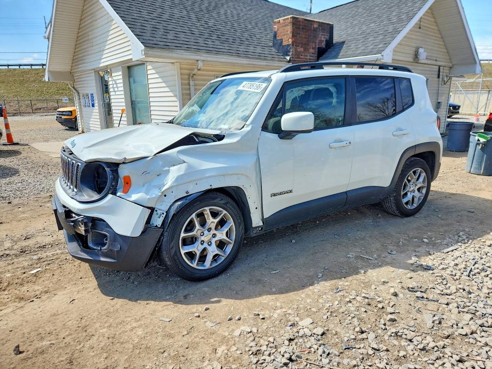 2016 Jeep Renegade VIN ZACCJABT5GPD37582 COPART salvage auction — FRONT END, Oh - Cert Of Title-Salvage, sold $350 on 2026-08-12 (photo 1)