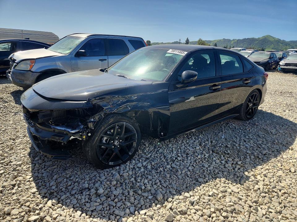 2026 Honda Civic VIN 2HGFE2F57TH534320 COPART salvage auction — FRONT END, Ca - Salvage Certificate, sold $9,900 on 2026-07-02 (photo 1)