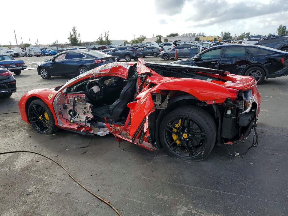 2016 Ferrari 488 gtb VIN ZFF79ALA5G0217425 COPART salvage auction — ALL OVER, Fl - Cert Of Title Slvg Rebuildable, sold $93,500 on 2026-07-29 (photo 2)