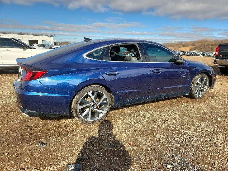 2021 Hyundai Sonata VIN 5NPEJ4J24MH108530 COPART salvage auction — SIDE, Il - Salvage Certificate, sold $4,350 on 2026-07-08 (photo 3)