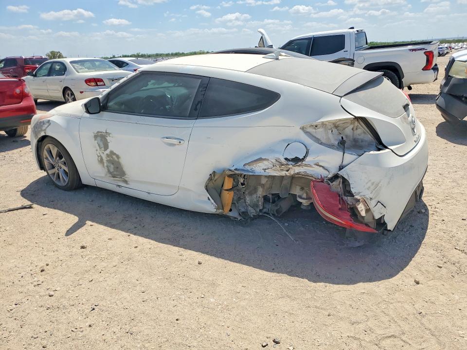 2016 Hyundai Veloster VIN KMHTC6AD7GU275517 COPART salvage auction — REAR END, Tx - Salvage Vehicle Title, sold $175 on 2026-07-09 (photo 2)