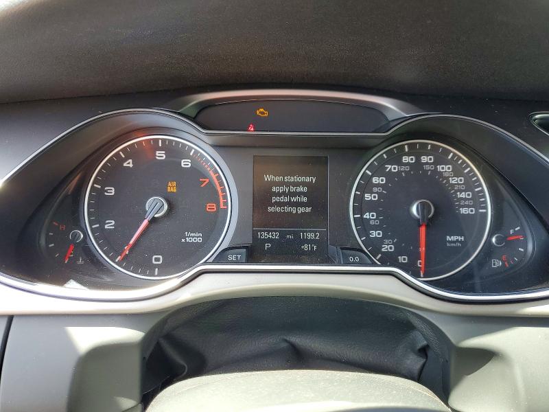 2015 Audi A4 VIN WAUBFAFL2FN016658 COPART salvage auction — WATER/FLOOD, Hi - Certificate Of Salvage, sold $15 on 2026-07-20 (photo 9)