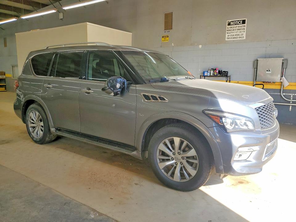 2017 Infiniti Qx80 VIN JN8AZ2NE0H9155928 COPART salvage auction — MINOR DENT/SCRATCHES, Nc - Dealer Only Clean Title, sold $4,450 on 2026-07-08 (photo 4)