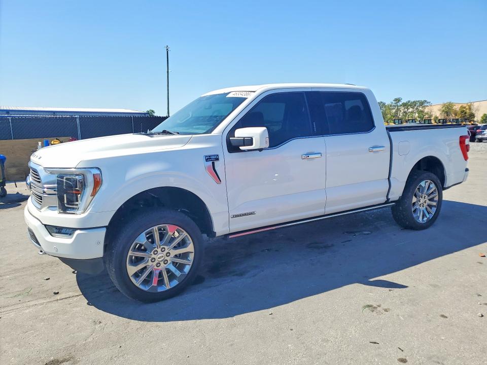 2021 Ford F-150 Lightning VIN 1FTFW1ED9MFB46636 COPART salvage auction — Burn Engine, FL - CERT OF TITLE SLVG REBUILDABLE, sold $19,100 on 2026-04-28 (photo 1)