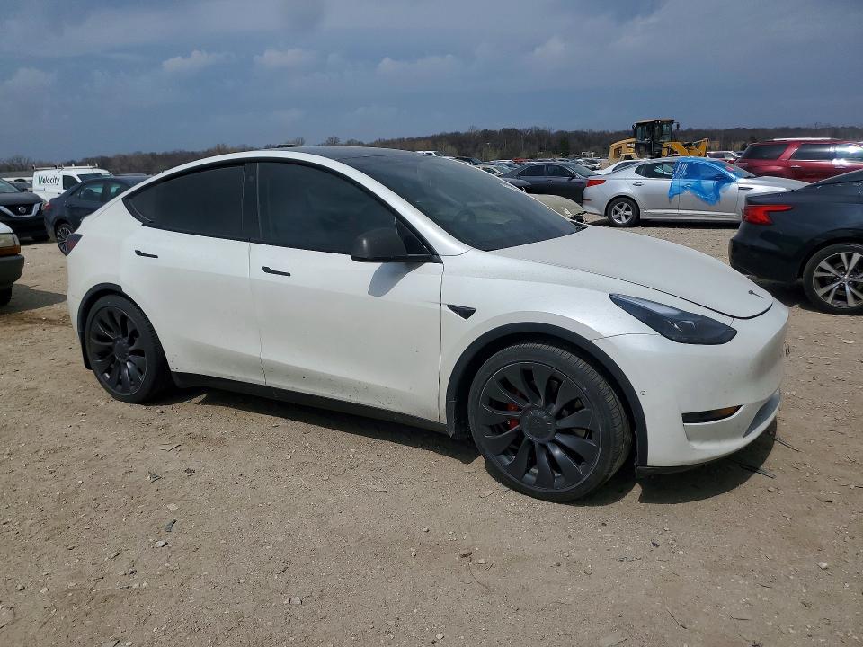 2022 Tesla Model y VIN 7SAYGDEF7NF406145 COPART salvage auction — MECHANICAL, Ks - Cert Of Title-Salvage, sold $9,800 on 2026-07-09 (photo 4)