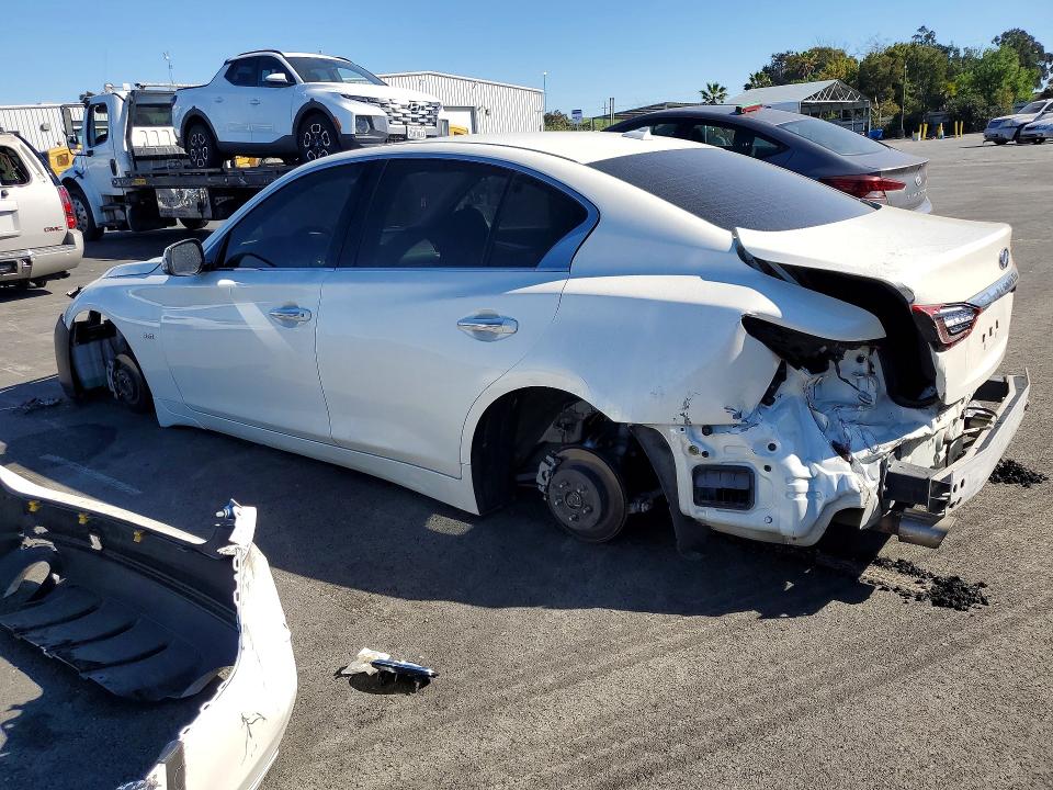 2019 Infiniti Q50 VIN JN1EV7AP6KM543279 COPART salvage auction — VANDALISM, Ca - Non-Repairable Vehicle Cert, sold $450 on 2026-07-27 (photo 2)