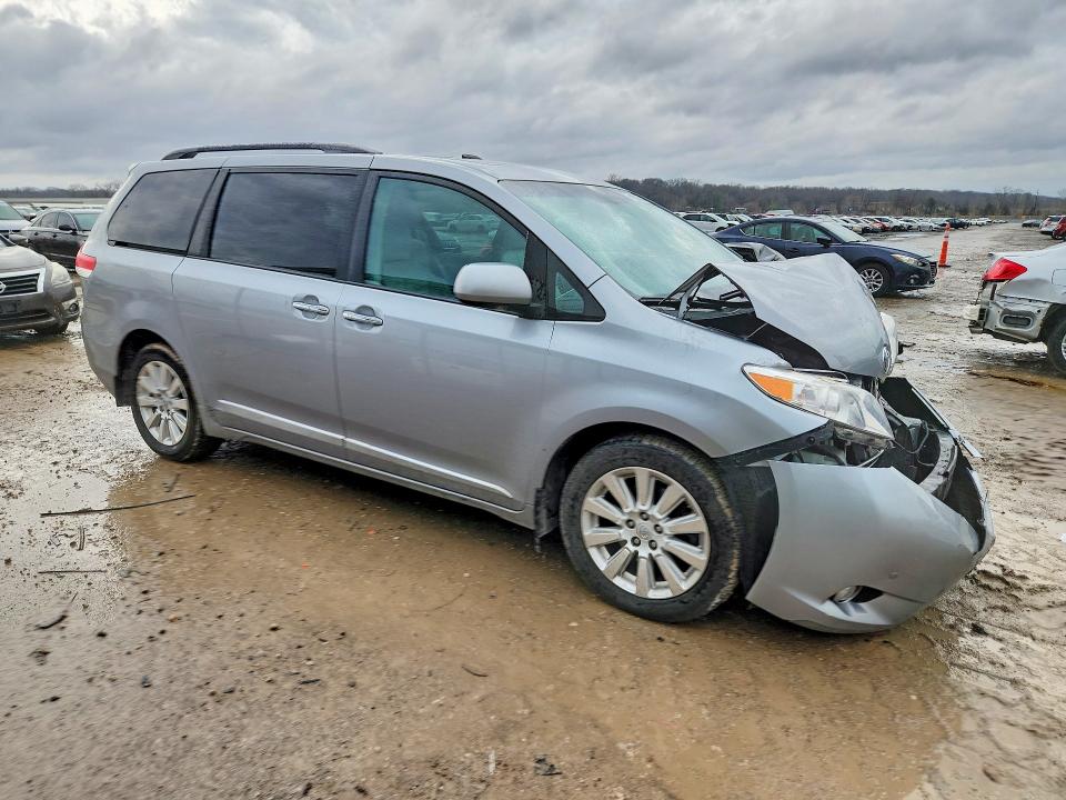 2011 Toyota Sienna VIN 5TDDK3DC4BS012668 COPART salvage auction — FRONT END, Ks - Cert Of Title-Salvage, sold $1,650 on 2026-07-07 (photo 4)