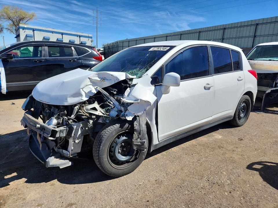 2007 Nissan Versa VIN 3N1BC13E27L385378 COPART salvage auction — FRONT END, Nm - Cert Of Title-Salvage, sold $250 on 2026-07-06 (photo 1)