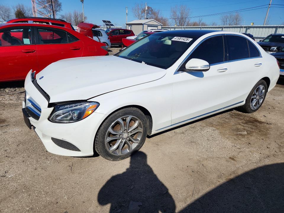 2015 Mercedes-benz C-klasse VIN 55SWF4KB1FU052762 COPART salvage auction — FRONT END, In - Cert Of Title-Salvage Title, sold $775 on 2026-07-27 (photo 1)
