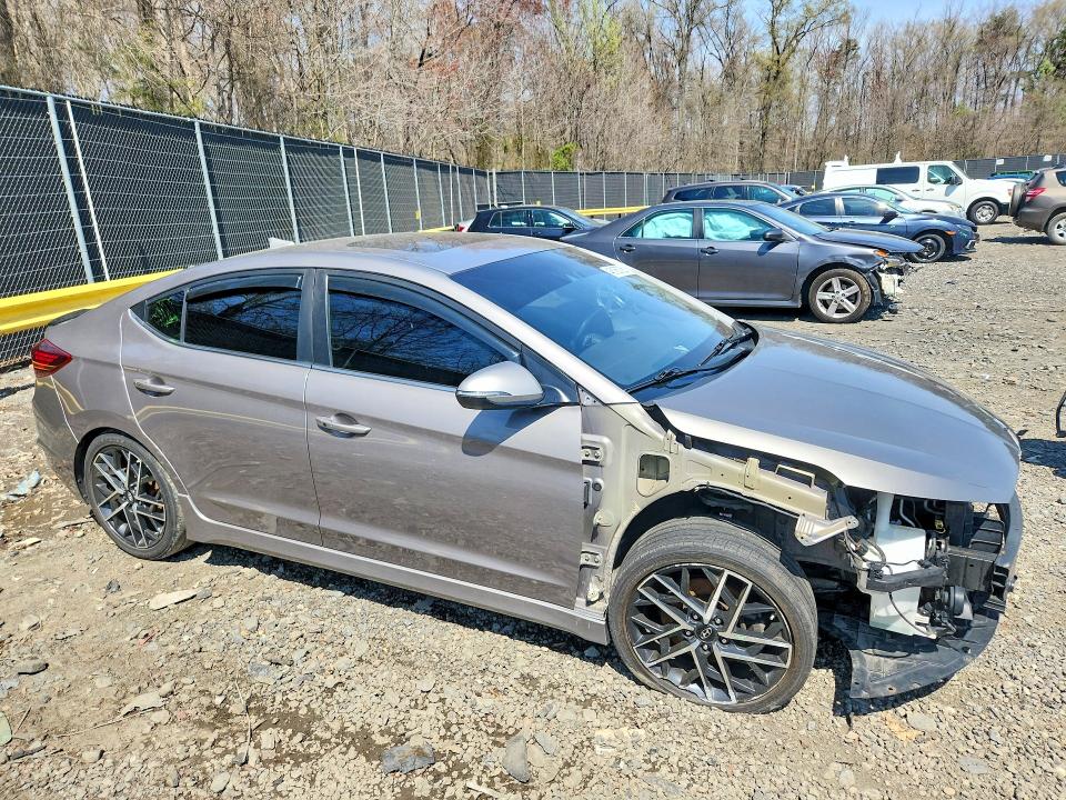 2020 Hyundai Elantra VIN KMHD04LB6LU070584 COPART salvage auction — FRONT END, Md - Cert Of Salvage > 75% Damage, sold $3,350 on 2026-07-14 (photo 4)