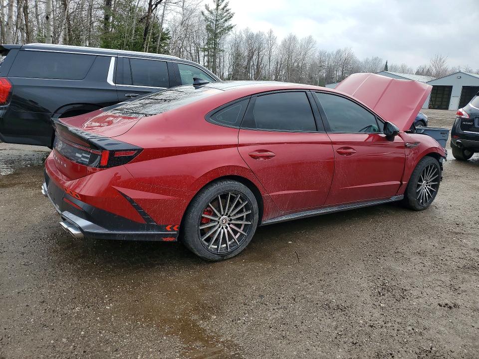 2024 Hyundai Sonata VIN KMHL54JC1RA365174 COPART salvage auction — FRONT END, On - Permit Salvage, sold $3,800 on 2026-07-21 (photo 3)