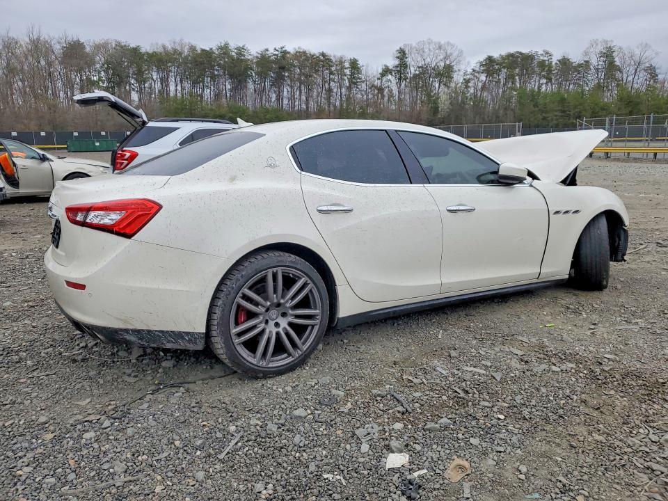 2017 Maserati Ghibli VIN ZAM57XSL7H1248779 COPART salvage auction — FRONT END, Md - Cert Of Salvage > 75% Damage, sold $225 on 2026-07-24 (photo 3)