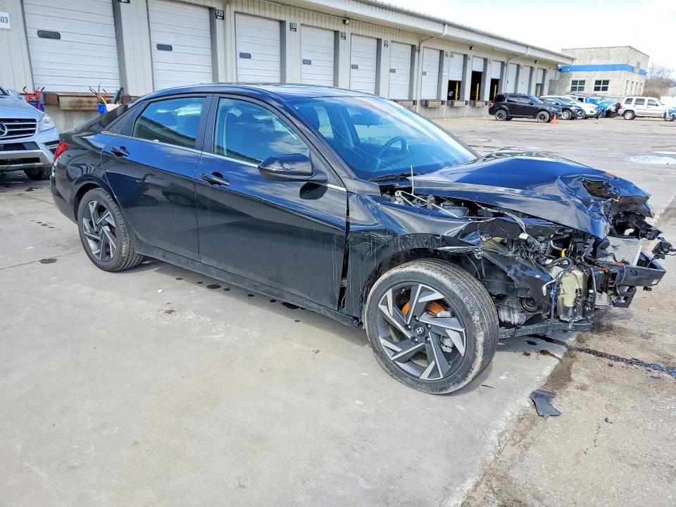 2025 Hyundai Elantra VIN KMHLS4DGXSU907335 COPART salvage auction — FRONT END, Fl - Certificate Of Destruction, sold $4,400 on 2026-07-09 (photo 4)