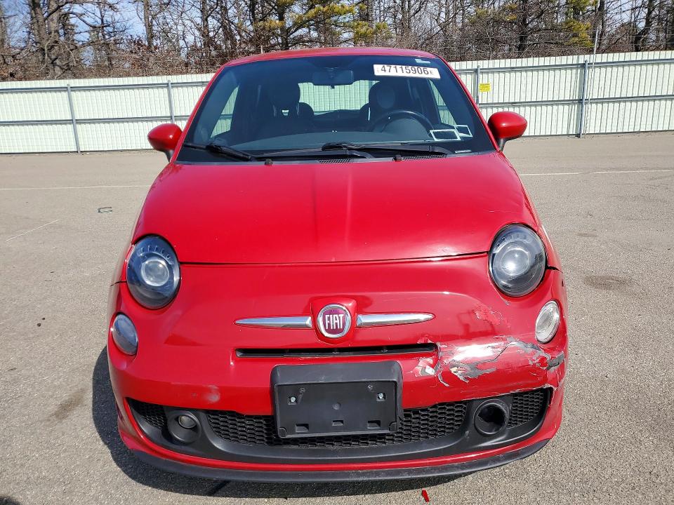 2013 Fiat 500 VIN 3C3CFFHH4DT607265 COPART salvage auction — REAR END, Salvage Title, sold $350 on 2026-08-14 (photo 5)
