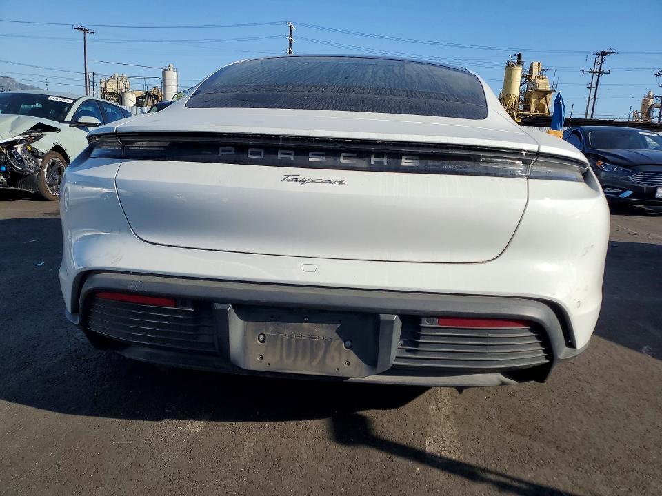 2023 Porsche Taycan VIN WP0AA2Y14PSA14527 COPART salvage auction — SIDE, Salvage Title, sold $17,900 on 2026-08-10 (photo 6)