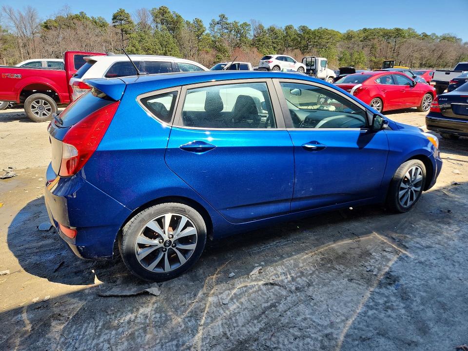 2017 Hyundai Accent VIN KMHCU5AE5HU333609 COPART salvage auction — FRONT END, De - Salvage Certificate, sold $425 on 2026-07-28 (photo 3)