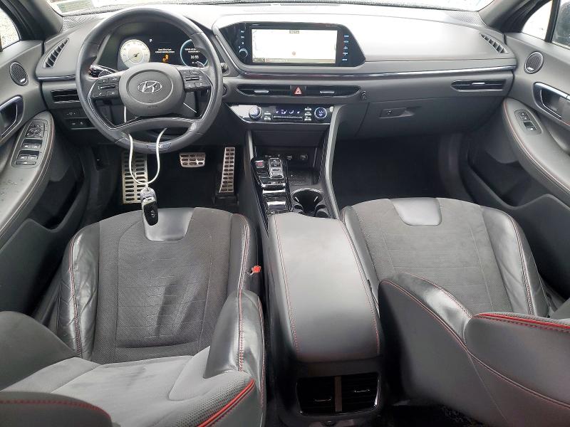 2022 Hyundai Sonata VIN 5NPEK4JC1NH143680 COPART salvage auction — REAR END, Ma - Cert Of Title-Salvage, sold $5,200 on 2026-07-29 (photo 8)