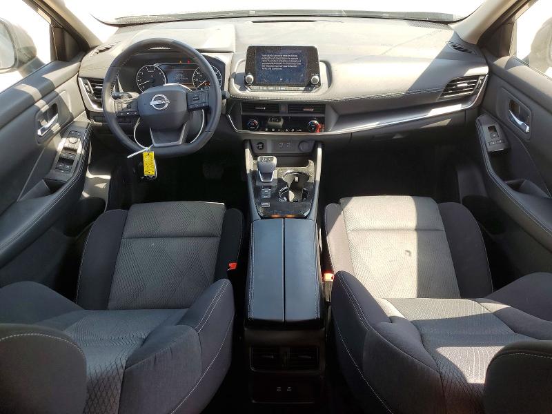 2025 Nissan Rogue VIN JN8BT3BA9SW001109 COPART salvage auction — FRONT END, Ca - Salvage Certificate, sold $6,500 on 2026-07-31 (photo 8)