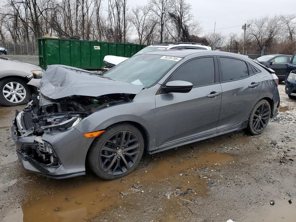 2020 Honda Civic VIN SHHFK7H41LU404305 COPART salvage auction — FRONT END, Md - Cert Of Salvage > 75% Damage, sold $125 on 2026-07-21 (photo 1)