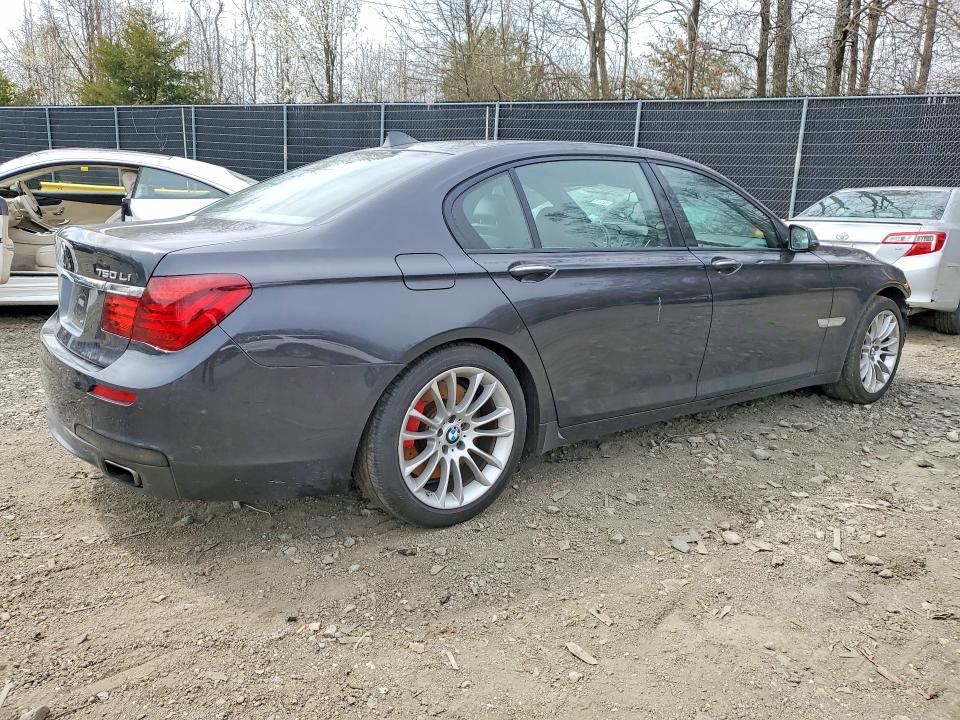 2013 BMW 7er VIN WBAYF8C51DD141369 COPART salvage auction — FRONT END, Md - Cert Of Salvage > 75% Damage, sold $1,400 on 2026-07-28 (photo 3)