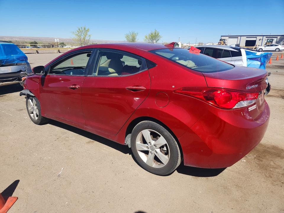 2012 Hyundai Elantra VIN KMHDH4AE8CU307338 COPART salvage auction — FRONT END, Nm - Cert Of Title-Salvage, sold $400 on 2026-07-13 (photo 2)