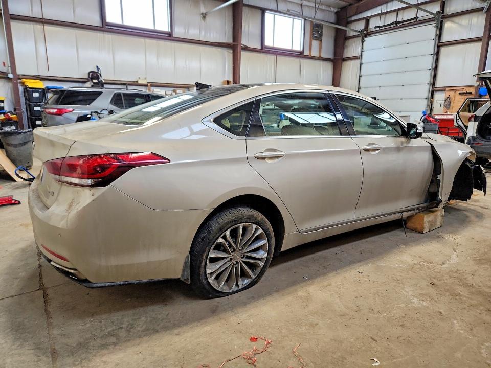 2015 Hyundai Genesis VIN KMHGN4JEXFU078753 COPART salvage auction — FRONT END, AB - BOS - SALVAGE, sold $1,950 on 2026-07-02 (photo 3)