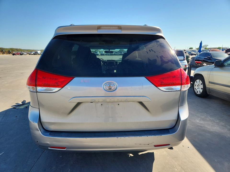 2012 Toyota Sienna VIN 5TDKK3DC8CS264254 COPART salvage auction — SIDE, Tx - Certificate Of Title, sold $1,450 on 2026-07-30 (photo 6)