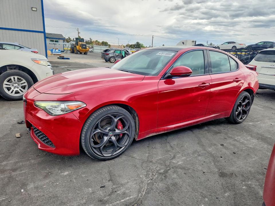2018 Alfa romeo Giulia VIN ZARFAEEN4J7580652 COPART salvage auction — REAR END, Salvage Title, sold $5,700 on 2026-08-17 (photo 1)