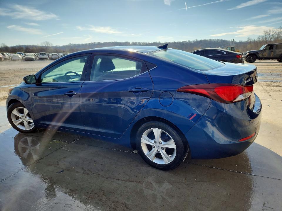 2016 Hyundai Elantra VIN KMHDH4AE7GU634108 COPART salvage auction — FRONT END, Il - Salvage Certificate, sold $2,600 on 2026-07-15 (photo 2)