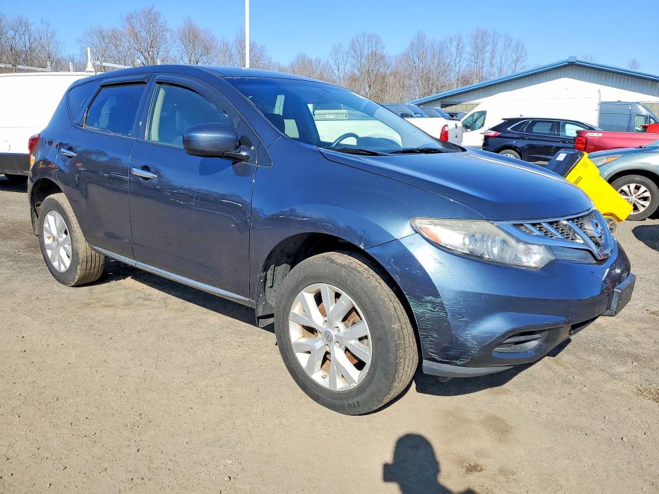 2013 Nissan Murano VIN JN8AZ1MW6DW308862 COPART salvage auction — REAR END, Nh - Certificate Of Title, sold $2,500 on 2026-07-31 (photo 4)