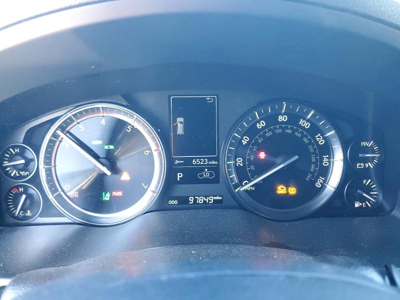 2021 Lexus Lx VIN JTJDY7AX4M4333098 COPART salvage auction — FRONT END, Ca - Salvage Certificate, sold $53,000 on 2026-07-08 (photo 9)