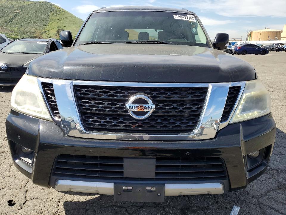 2017 Nissan Armada VIN JN8AY2NDXH9002919 COPART salvage auction — MINOR DENT/SCRATCHES, Ca - Dis/Dlr/Exp Only Clean Title (P), sold $4,950 on 2026-07-20 (photo 5)