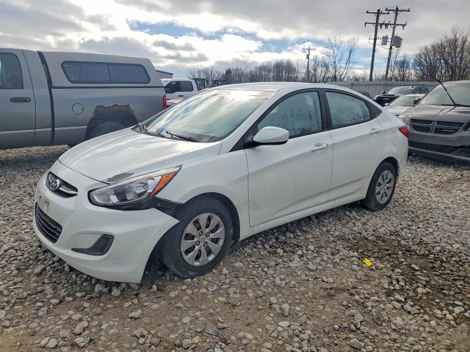 2016 Hyundai Accent VIN KMHCT4AE4GU977131 COPART salvage auction — WATER/FLOOD, MI - CERT OF TITLE-SALVAGE FLOOD, sold $500 on 2026-07-02 (photo 1)