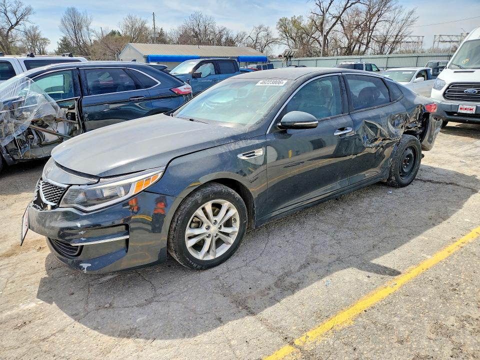 2016 Kia Optima VIN KNAGT4L33G5072985 COPART salvage auction — REAR END, Ks - Cert Of Title-Salvage, sold $875 on 2026-07-15 (photo 1)